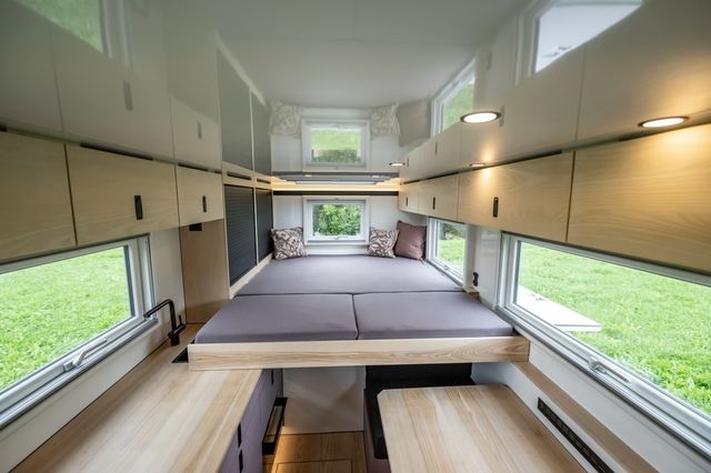 Ausgezogenes Bett für mehr Komfort